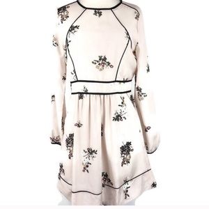 Anthropologie Dra Floral Long Sleeve Dress M
